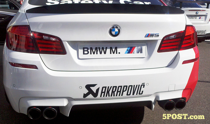 BMW M5 F10 ook te gebruiken als safety car