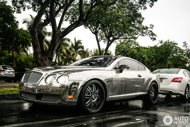 Geschikt voor Miami: chromen Bentley Continental GT