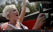 Irina Olhovskaya de BlondTV à bord d'une Lamborghini Gallardo Spyder