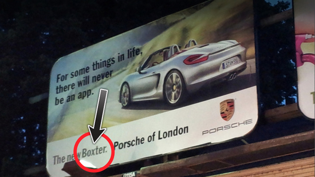 Huge mistake on a billboard in the center of London