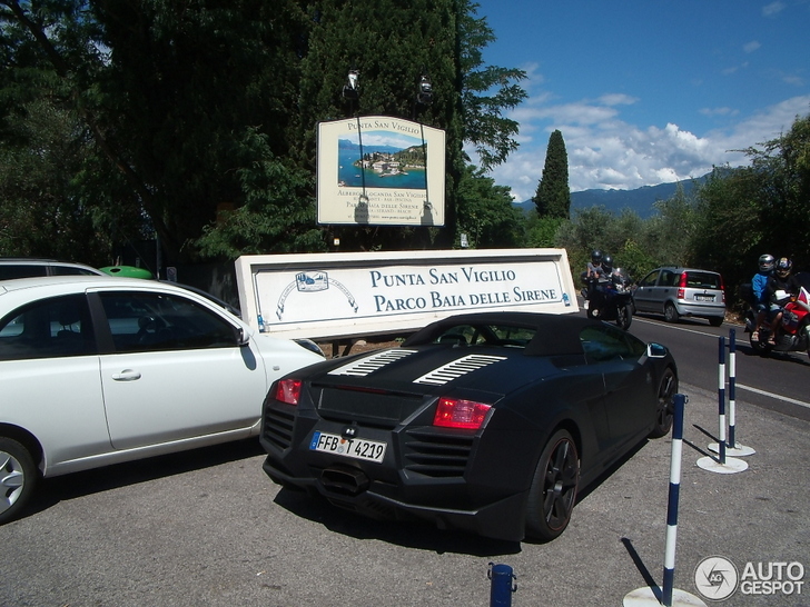 Lelijke primeur gespot met de Lamborghini Gallardo Spyder Imex