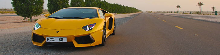 Special: desert run with a Lamborghini Aventador LP700-4