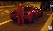 Ferrari 458 Speciale al snel vastgelegd in Barcelona