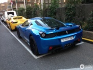 Beautiful blue Ferrari 458 Italia Hamann brings a visit to London 