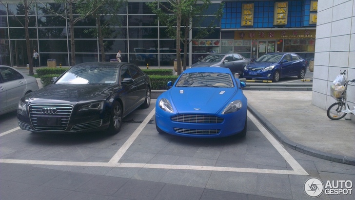Matte blue looks great on the Aston Martin Rapide