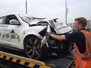 Nissan Juke-R se crash dans un mur *UPDATE*