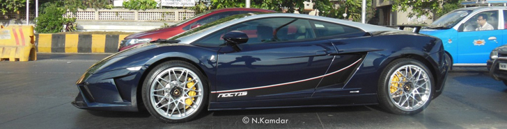 Avvistamento a Mumbai: Lamborghini Gallardo LP560-4 Noctis 2013