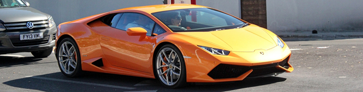 Finally an orange copy of the Lamborghini Huracán LP610-4 is spotted