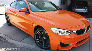 Eerste BMW M4 Coupé in Fire Orange gemaakt 