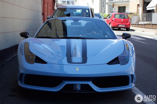 Ferrari 458 SpecialeA celebrates holiday in his own country