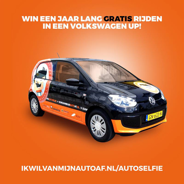 Win een jaar lang gratis rijden in een Volkswagen UP!