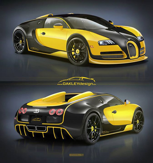 Net niet: Bugatti Veyron door Oakley Design