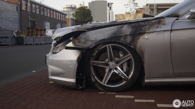 Mercedes-Benz CLS 63 AMG heeft ernstige brandwonden