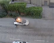 Filmpje: Lamborghini Gallardo vat vlam na rit op snelweg