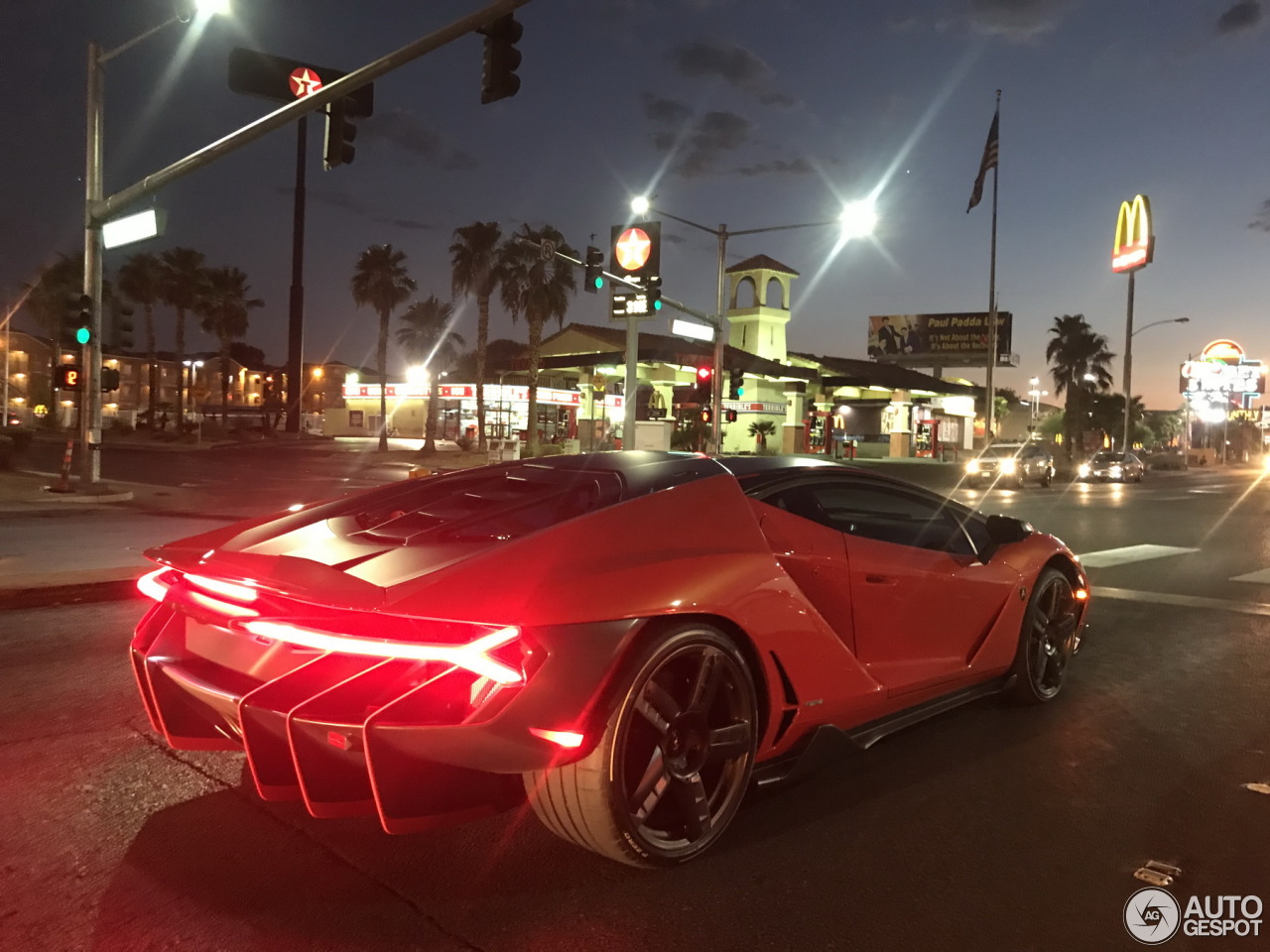 Lamborghini Centenario is op z'n plek in Las Vegas