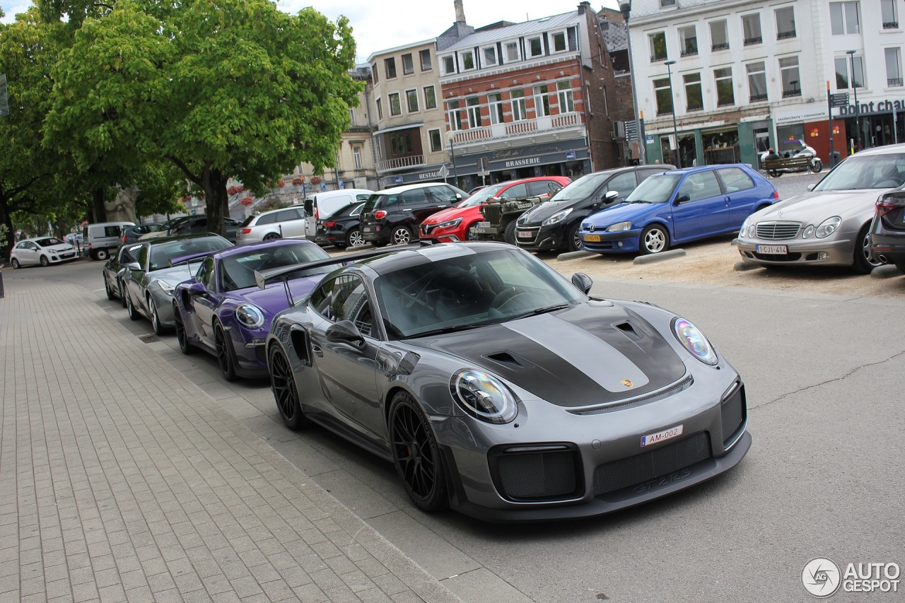 Vier nieuwe Porsches 991 GT2 RS Weissach Package gespot