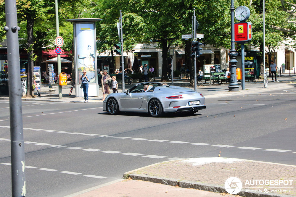 Porsche 911 Speedster trok de aandacht in Berlijn