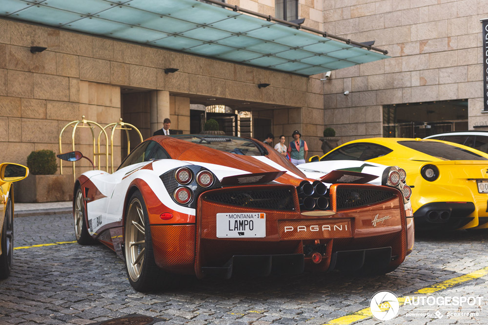 One-Off Pagani Huayra Lampo gespot in Praag