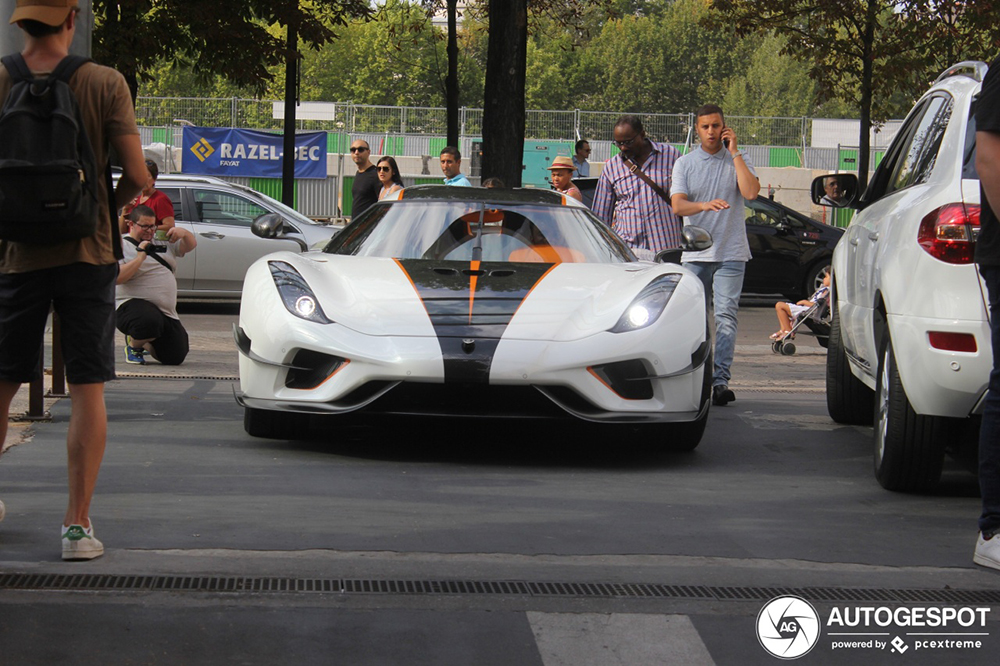 "B14" laat Koenigsegg Regera naar Parijs komen