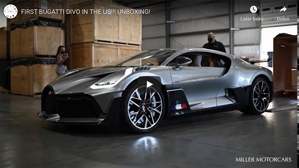 Filmpje: zo pak je een Bugatti Divo uit