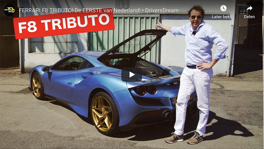 Filmpje: Sjoerd van Stokkum gaat los met Ferrari F8 Tributo