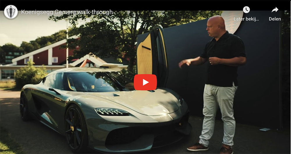 Filmpje: Christian von Koenigsegg gaat dieper in op de Gemera