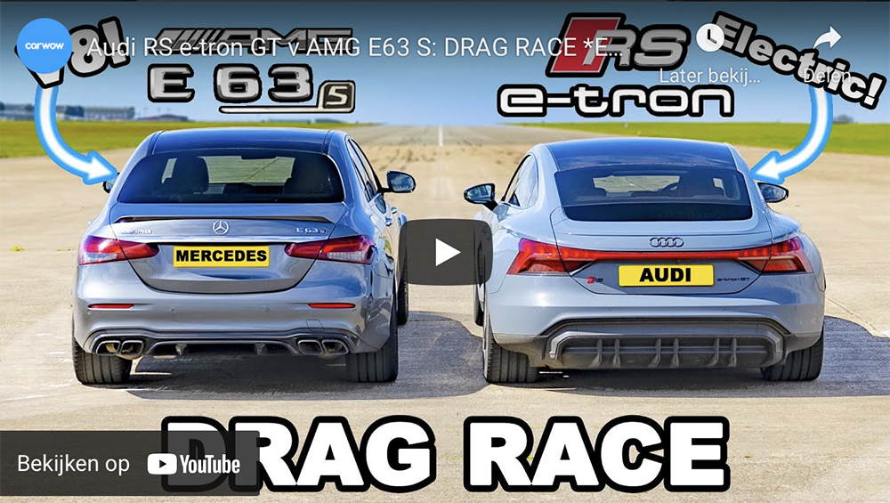 Filmpje: Audi RS E-Tron GT tegen de Mercedes-AMG E 63 S
