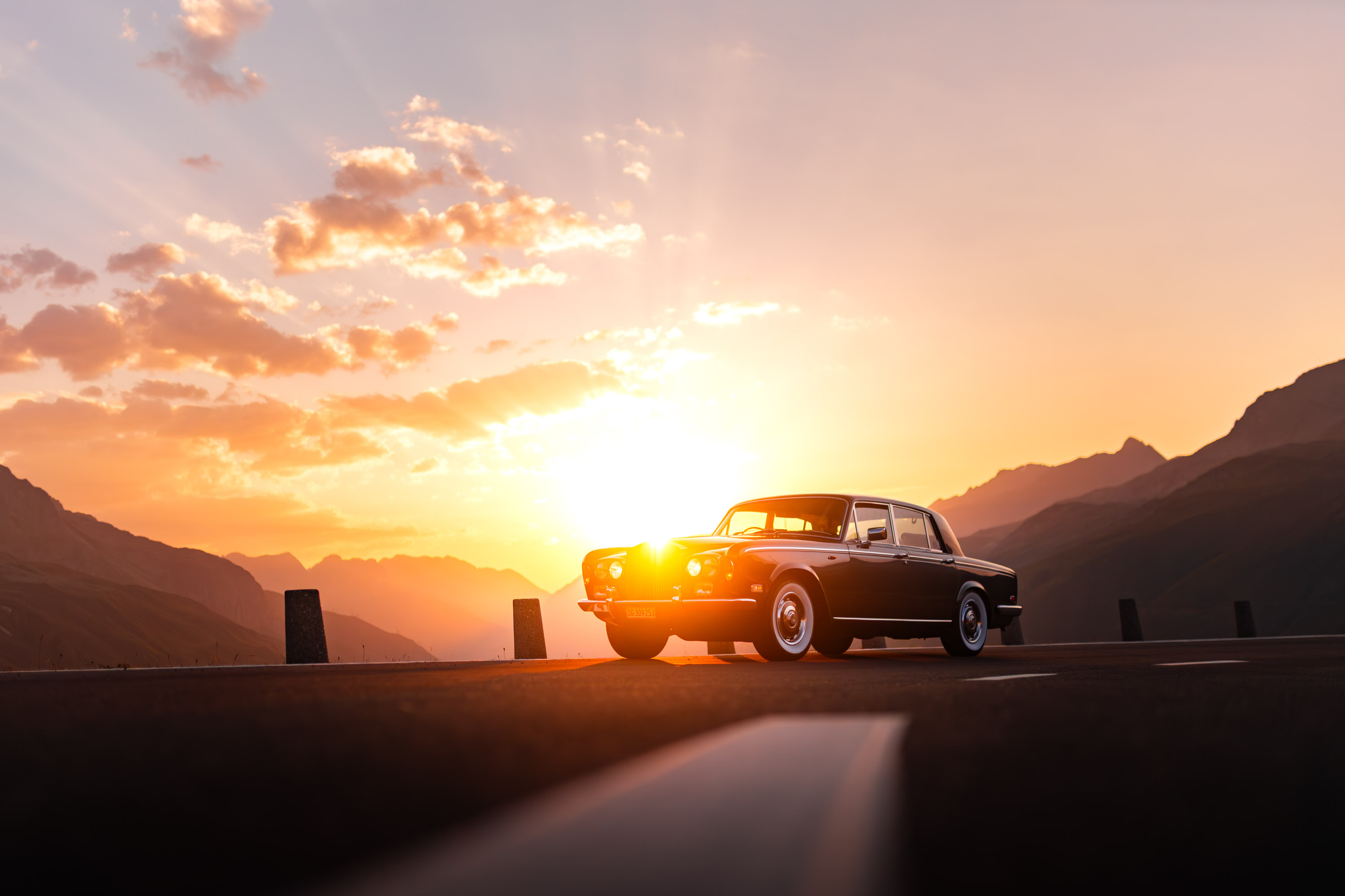 Across the Alps in a classic Rolls-Royce