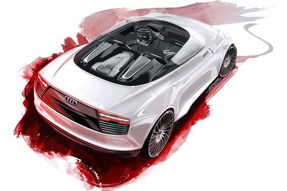 Audi toont hippe E-Tron Spyder in Parijs