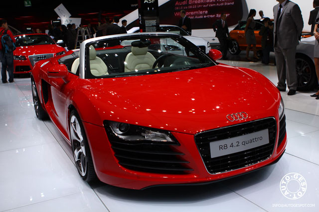 Paris Motor Show 2010: Audi R8 Spyder
