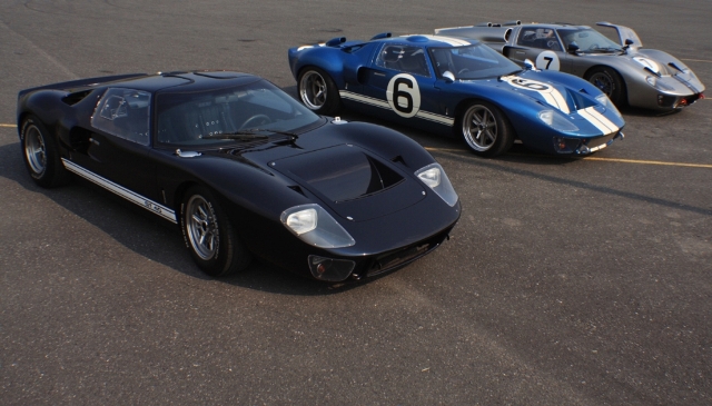 Fotoshoot: driemaal Ford GT 40