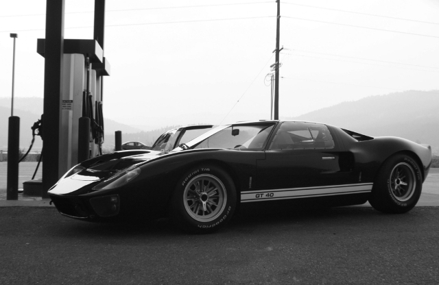 Fotoshoot: driemaal Ford GT 40