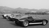 Fotoshoot: driemaal Ford GT 40