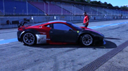 Filmpje: Ferrari 458 GT3 draait testrondes op Hockenheim 