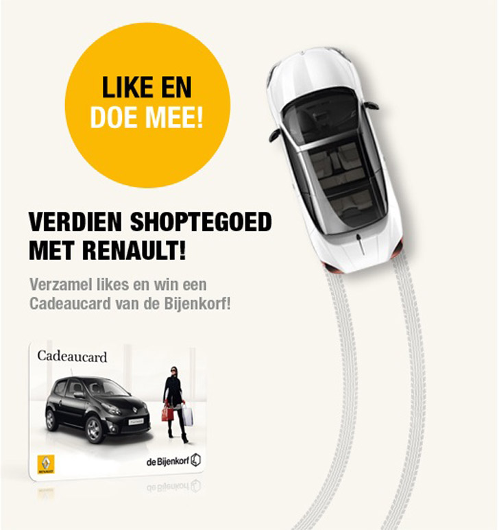 Verzamel likes en win Cadeaucards van de Bijenkorf!