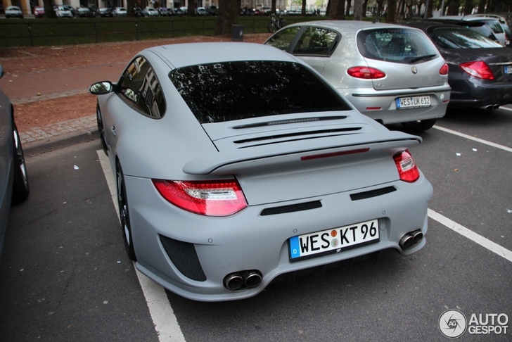 Porsche 9ff 997 Turbo MkII gespot in hartje Düsseldorf