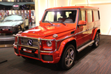 Ook te spotten in het rood: Mercedes-Benz G 65 AMG
