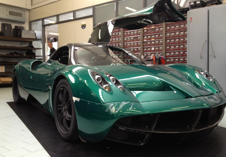 Groene Pagani Huayra bestemd voor de Aziatische markt