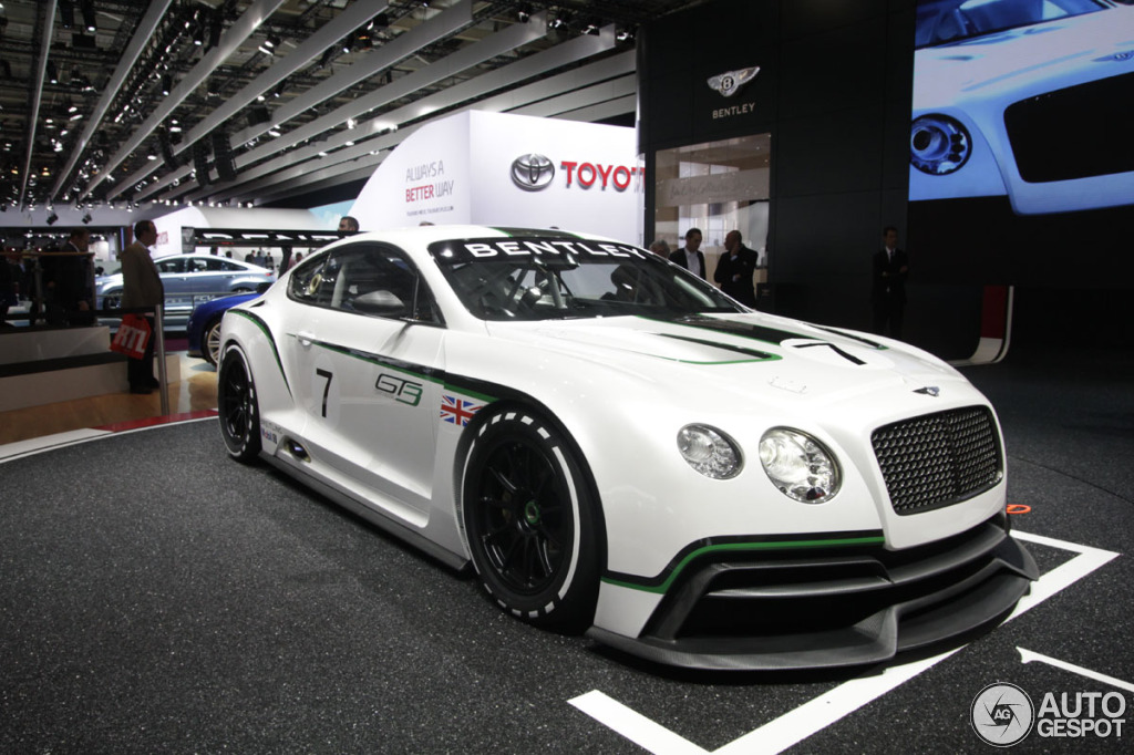 Parijs 2012: Bentley Continental GT3 concept racer