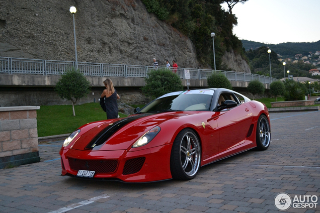 Chrome wheels look amazing on a Ferrari 599 GTO!