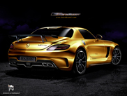 Rendu : la puissante Mercedes-Benz SLS AMG Black Series