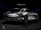 Rendering: de brute Mercedes-Benz SLS AMG BlackSeries