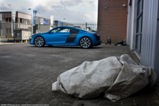 Photoshoot : une BMW M5 E60 et une Audi R8 V10 bleues