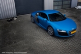 Photoshoot : une BMW M5 E60 et une Audi R8 V10 bleues