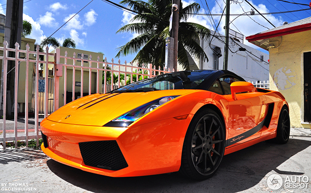 Bijzondere Lamborghini Gallardo Spyder gespot!