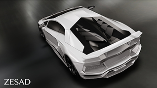 Nieuwe tuner ZESAD presenteert bodykit voor Aventador LP700-4