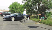 Filmpje: grap met Lamborghini loopt uit de hand