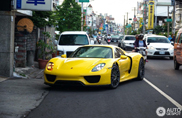 Gelber Porsche 918 Spyder gespotted in Taipei, Taiwan