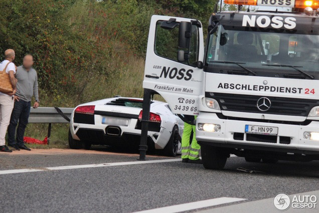 Lamborghini Murciélago LP640 crasht op de Autobahn