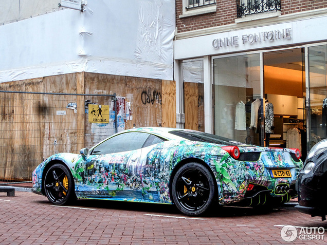 Spot van de dag: kleurrijke Ferrari 458 Italia